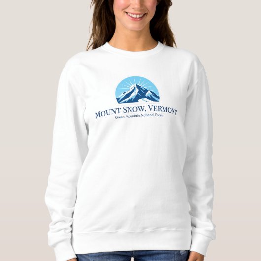 Sweatshirt Station de ski du Mont Snow Vermont (Devant)