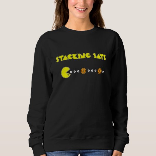 Sweatshirt Stationnement Sats Bitcoin Crypto Devise Btc (Devant)