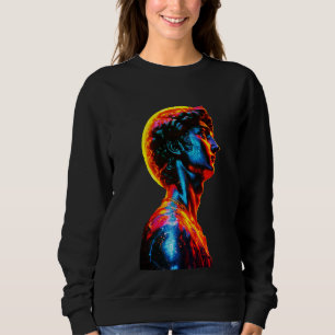 Sweatshirt Statue de David néon