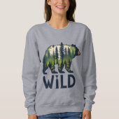 Sweatshirt Stay Wild Bear Tee - Adventure Await! (Devant)