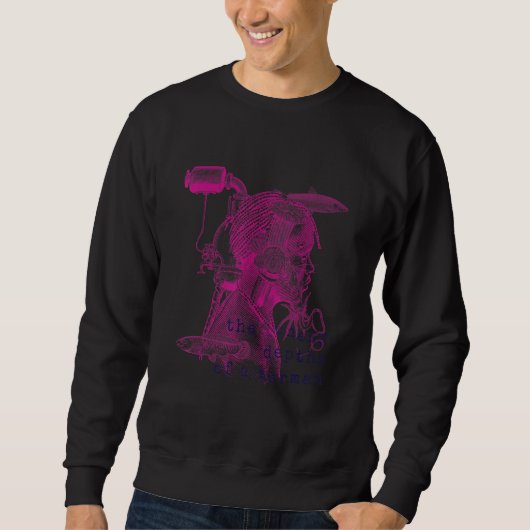Sweatshirt Steampunk Aesthetic Macabra Encyclopedia Merman Wo (Devant)