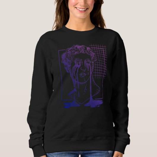 Sweatshirt Steampunk Pastel Goth Michelangelo Déplaisant Davi (Devant)