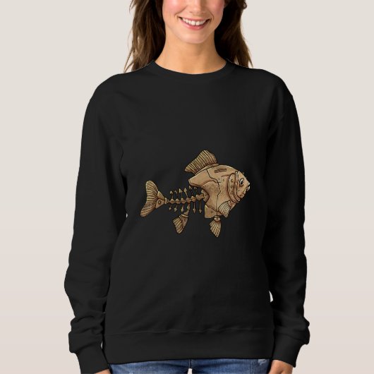 Sweatshirt Steampunk Poisson Animal (Devant)