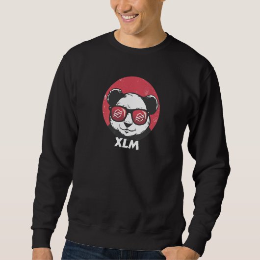 Sweatshirt Stellaire Xlm Cute Crypto Panda Lunettes de soleil (Devant)