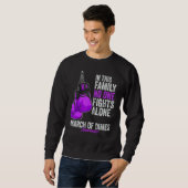 Sweatshirt Stem Cell Research Awareness Month Gloves Purple R (Devant entier)