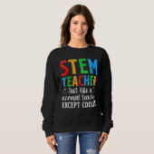 Sweatshirt STEM Enseignant Science Technologie Génie Math (Devant entier)