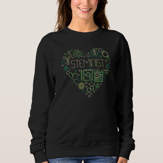 Sweatshirt Stéministe Science Technologie Et Math Stem (Devant)