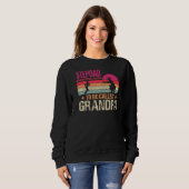 Sweatshirt Stepdad parce que je suis trop Cool pour être appe (Devant entier)