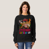 Sweatshirt Stepmamie Anniversaire Crew Farm Animaux Anniversa (Devant entier)