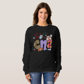 Sweatshirt Stéthoscope CNA Léopard CNA Vie (Devant entier)