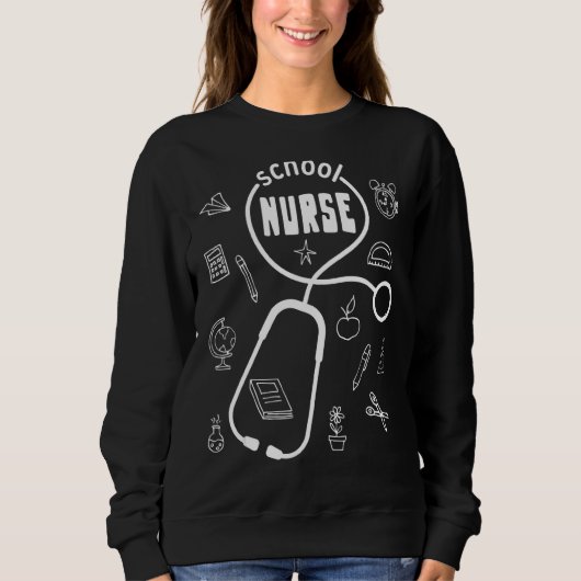 Sweatshirt Stéthoscope D'Appréciation Des Infirmières Pour Le (Devant)