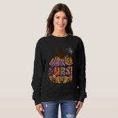 Sweatshirt Stéthoscope d'infirmière Ccn Léopard Halloween Cit (Devant entier)