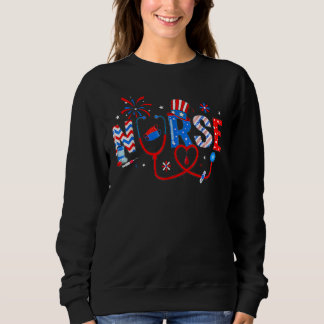Sweatshirt Stéthoscope infirmière de soins infirmiers du 4 ju