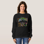 Sweatshirt Stéthoscope léopard Vie d'infirmière Soins infirmi (Devant entier)