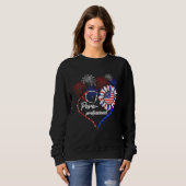 Sweatshirt Stethoscope Paraprofessionnel Feu de Feu Tournesol (Devant entier)