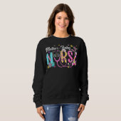 Sweatshirt Stethoscope Scrub Mère Bébé Infirmière Vie Lapin E (Devant entier)