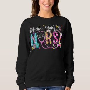 Sweatshirt Stethoscope Scrub Mère Bébé Infirmière Vie Lapin E