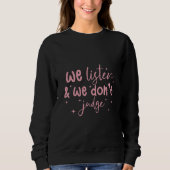 Sweatshirt Sticker de devis (Devant)