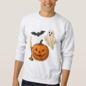 Sweatshirt Sticker d'Halloween réaliste (Devant)