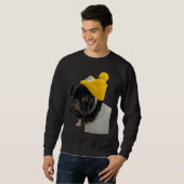 Sweatshirt Sticker en CARLIN noir classique T-shirt 136 (Devant entier)