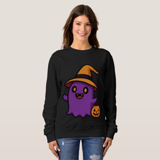 Sweatshirt Sticker Halloween Ghost (Devant entier)