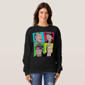Sweatshirt Stickers écossais de jeu (Devant entier)
