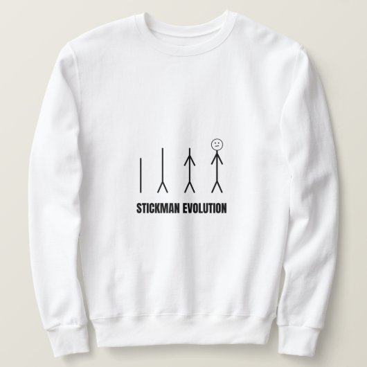 Sweatshirt Stickman Evolution (Design devant)