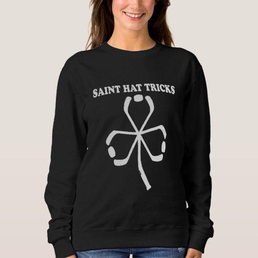 Sweatshirt Sticks de hockey St Patrick's Saint Casquette (Devant)