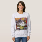 Sweatshirt Still Life avec Roses et tournesols - Van Gogh (Devant entier)