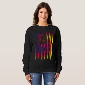 Sweatshirt Stna Us Flag State Tests Nuring Assistant (Devant entier)