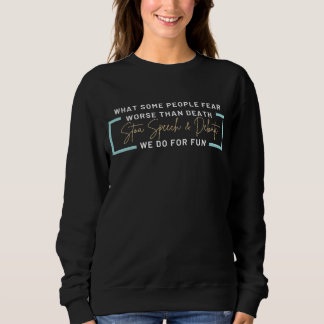 Sweatshirt Stoa Black Fear of Death Sweat-shirt pour femmes