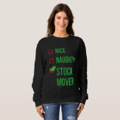 Sweatshirt Stock Mover Funny Pajama Noël (Devant entier)
