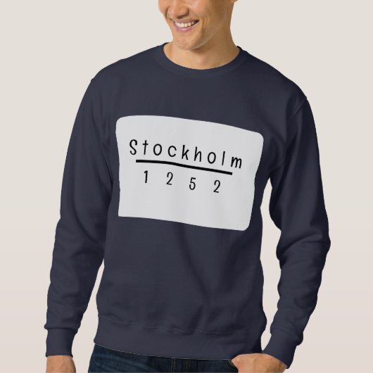 Sweatshirt Stockholm 1252 Personnaliser (Devant)