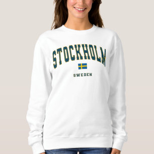 Sweatshirt Stockholm Suède Vintage College Style