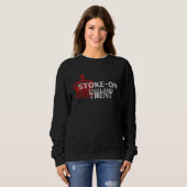 Sweatshirt STOKE ON TRENT England Crown Badge (Devant entier)