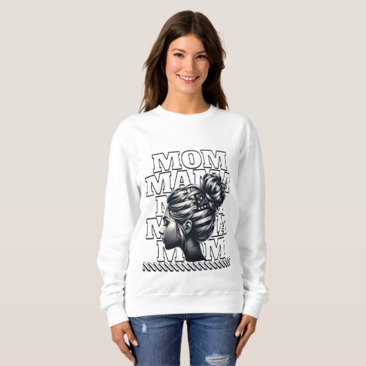 Sweatshirt Stolze Mama (Devant entier)