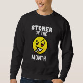 Sweatshirt Stoner Of The Moth Weed Smoker 1 (Devant)