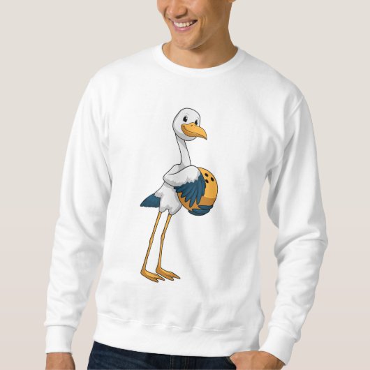 Sweatshirt Stork à Bowling avec Bowling ball (Devant)