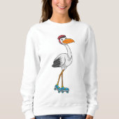Sweatshirt Stork en Patinage en ligne avec Roller skates (Devant)
