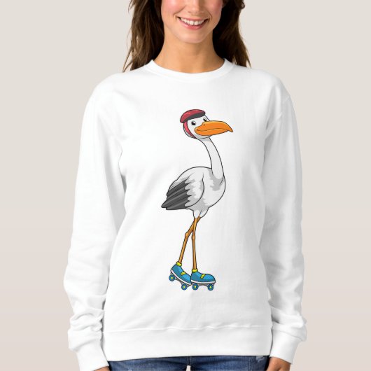 Sweatshirt Stork en Patinage en ligne avec Roller skates (Devant)