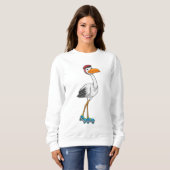 Sweatshirt Stork en Patinage en ligne avec Roller skates (Devant entier)