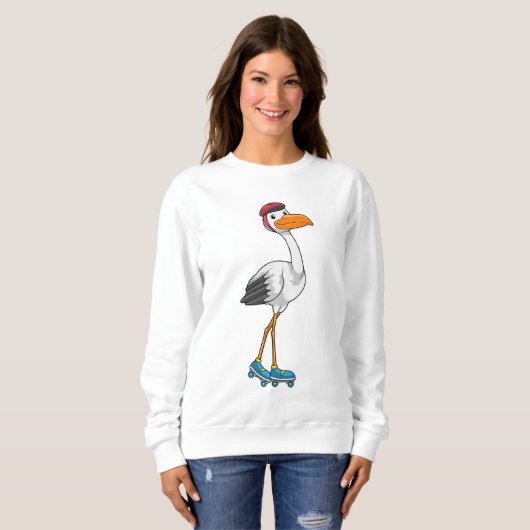 Sweatshirt Stork en Patinage en ligne avec Roller skates (Devant entier)