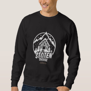 Sweatshirt Stöten Sverige Suède Station de ski Lettres & Chal