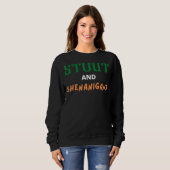 Sweatshirt Stout And Shenanigans Funny St Patrick's Day Irish (Devant entier)