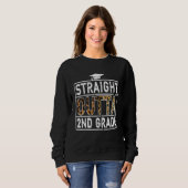 Sweatshirt Straight Outta 2nd Grade T-shirt Leopard Lover Kid (Devant entier)