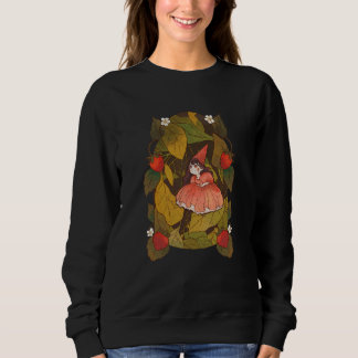 Sweatshirt Strawberry Fantasy Girl Cute Cottagecore Princess 