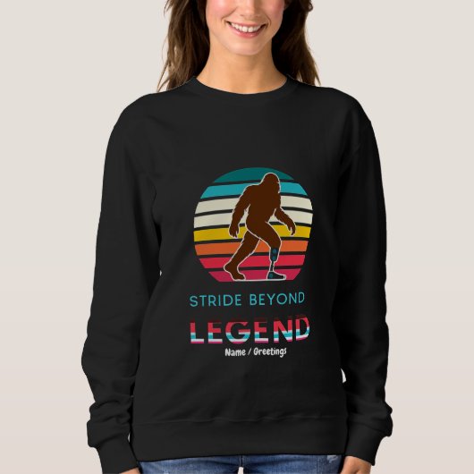 Sweatshirt Stride Beyond Legend Sasquatch Amputé Vintage (Devant)