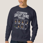 Sweatshirt Stubborn Great Dane Dog (Devant)