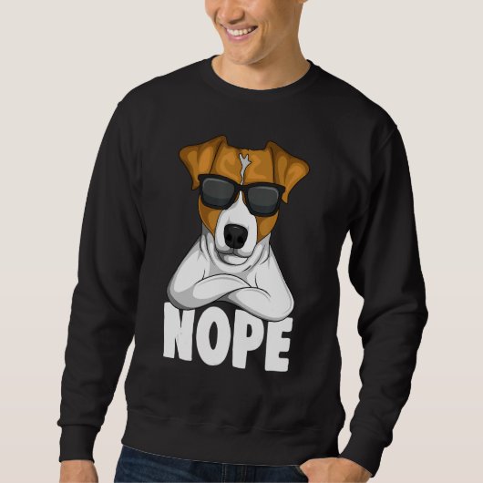 Sweatshirt Stubborn Jack Russell Terrier Dog 1 (Devant)