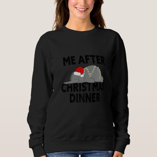 Sweatshirt stuffed after christmas dinner   (Devant)